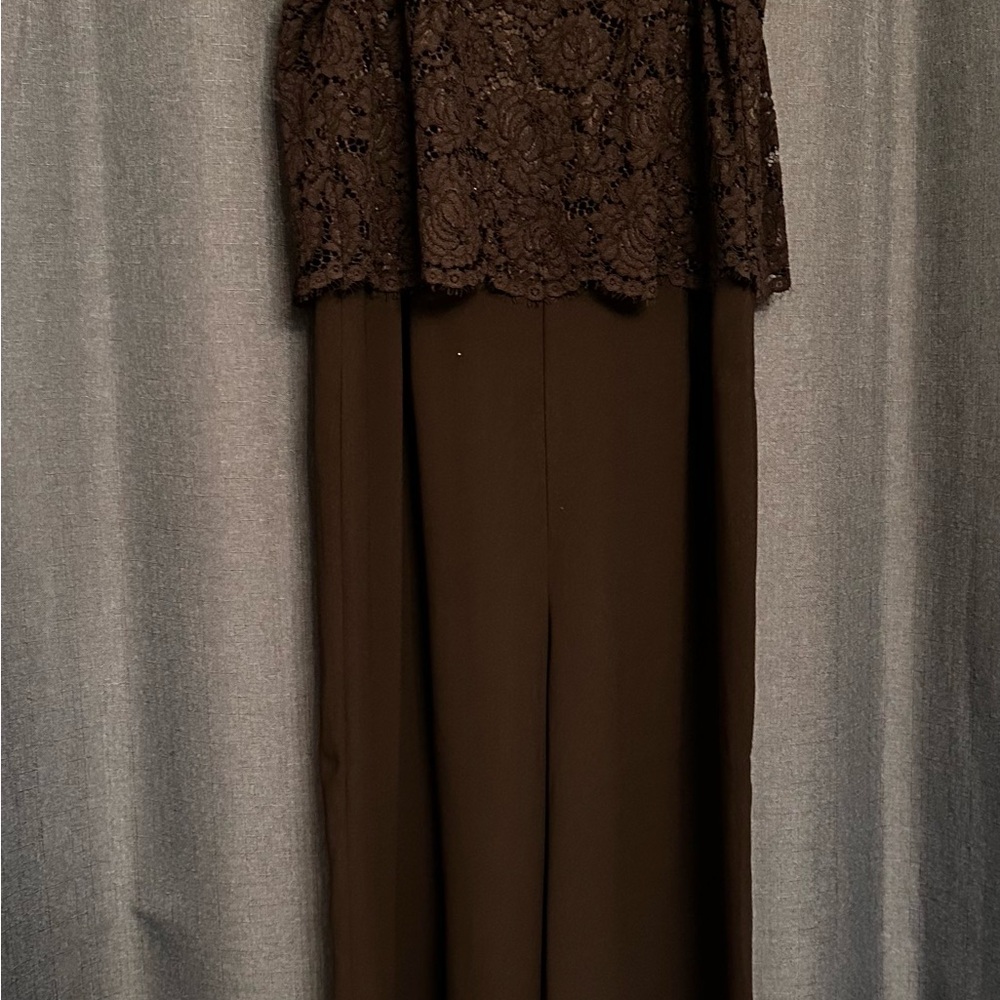 H&M Black Lace Wide Leg Jumpsuit